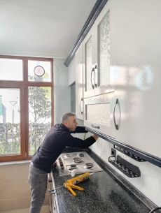 Mermer Desenli Cam Paneller