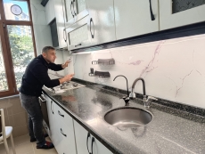 Mermer Desenli Cam Paneller